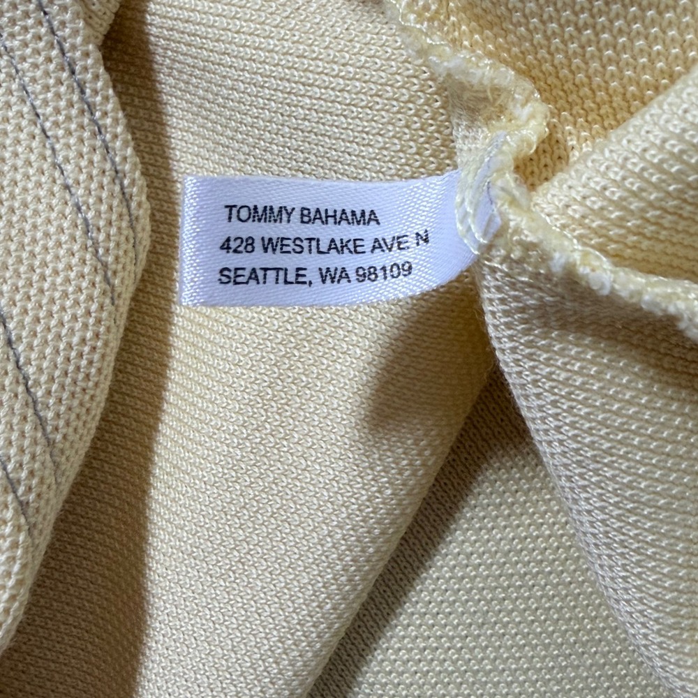 Tommy Bahama Polo Shirt Mens 3XL Yellow Excellent Supima Cotton Marlin Logo - Picture 11 of 12